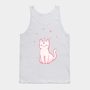 sakura cat Tank Top